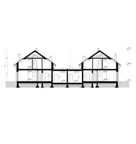 Rzut projektu HOMEKONCEPT 72 D - przekrój