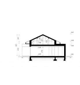 Rzut projektu HOMEKONCEPT 90 - przekrój