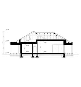 Rzut projektu HOMEKONCEPT 168 - przekrój