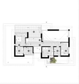 Rzut projektu HOMEKONCEPT 137 - Rzut piętra