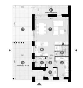 Rzut projektu HOMEKONCEPT 139 - Rzut parteru