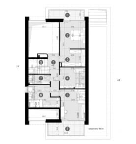 Rzut projektu HOMEKONCEPT 130 A wariant 03 - Rzut poddasza