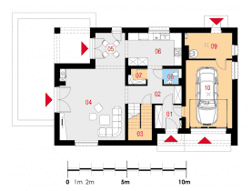 Rzut projektu Diligens I G1 - Parter