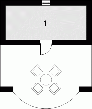 Rzut projektu Altana 1 - Parter