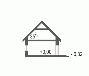 Rzut projektu Natan IV - Przekrój