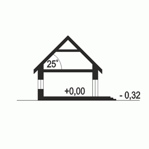 Rzut projektu Kalcyt III - Przekrój