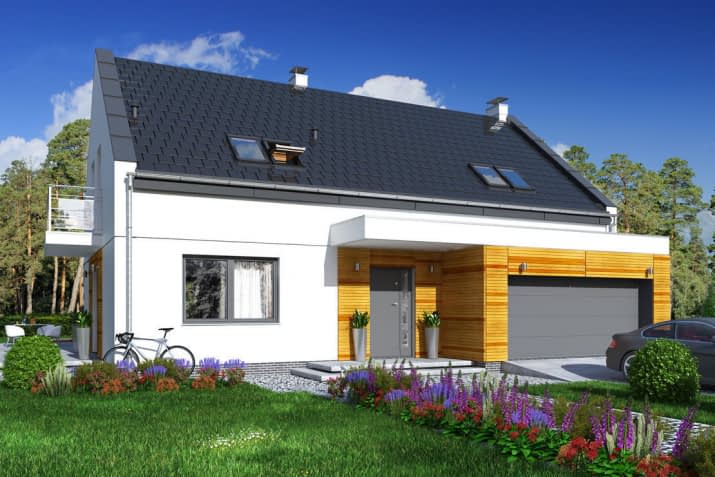 Bocian 3 z garażem 2-st. - wizualizacja 2