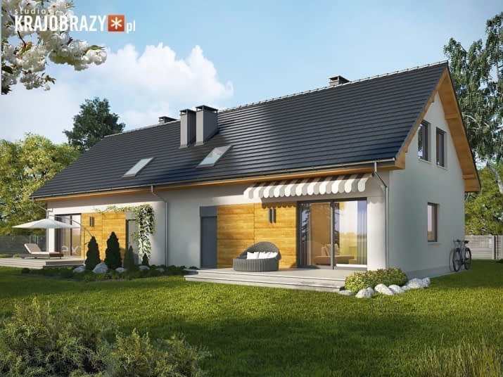 Alvin 2 z garażem - wizualizacja 2