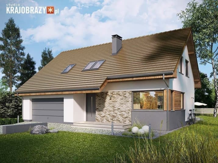 Ekslibris 2 z garażem dwustanowiskowym - wizualizacja 2