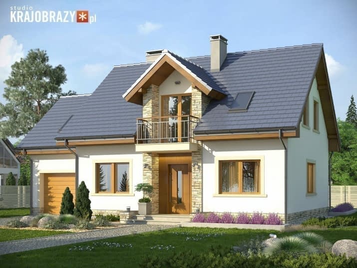 Estyma 2 z garażem - wizualizacja 2