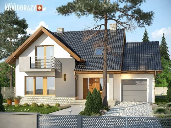 Laguna 2 z garażem - wizualizacja 2