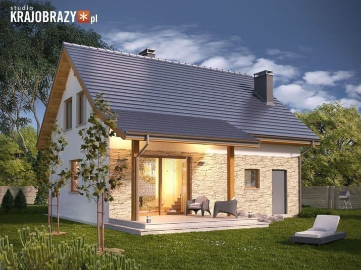 Majówka z garażem - wizualizacja 2