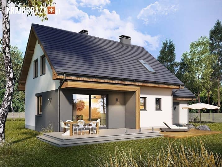 Melonik z garażem - wizualizacja 2