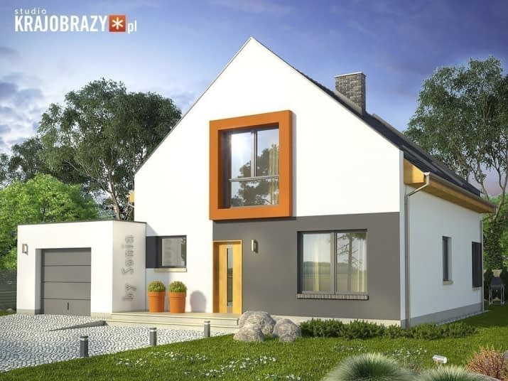 Pionier z garażem - wizualizacja 2