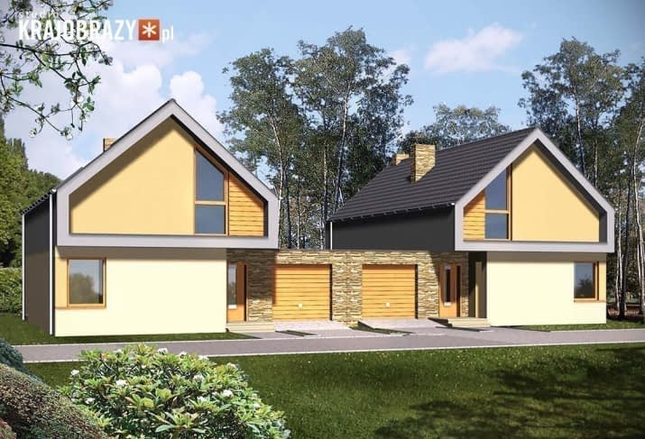 Ultra 2 z garażem - wizualizacja 2