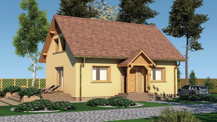 domek na Wierzbowej (021 ET) - wizualizacja 2