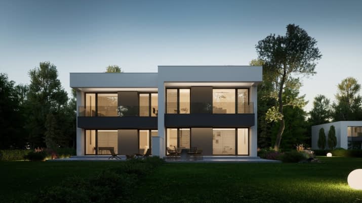 NewHouse 744 D - wizualizacja 2