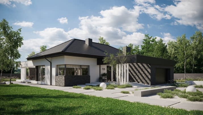 NewHouse 725 - wizualizacja 2