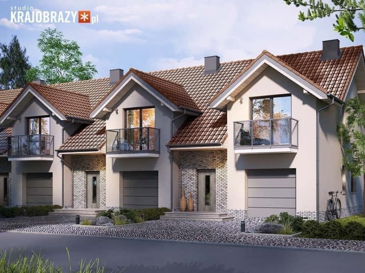 Mieszko 4 z garażem - wizualizacja 2