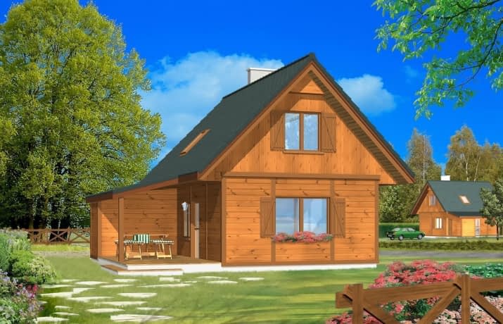 Francik z tarasem - wizualizacja 2