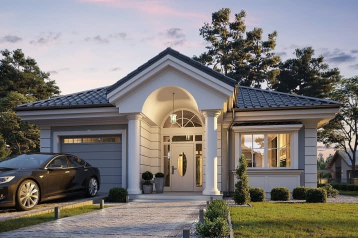 Dom na Parkowej 7 A - wizualizacja 2