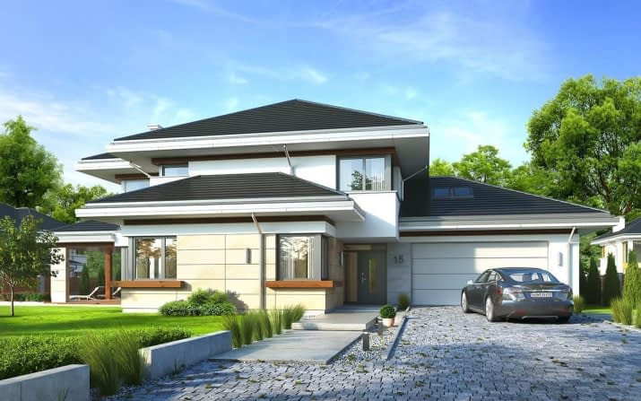 Dom z widokiem 6 wariant D - wizualizacja 2