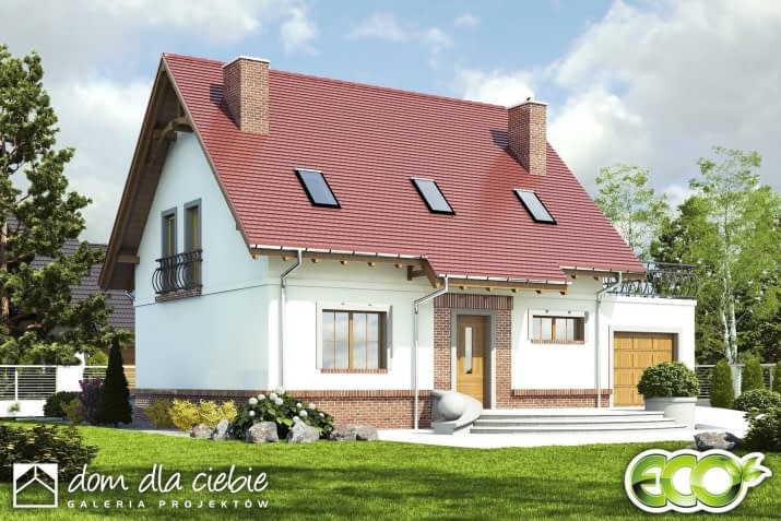 Sosnówka II z garażem - wizualizacja 2