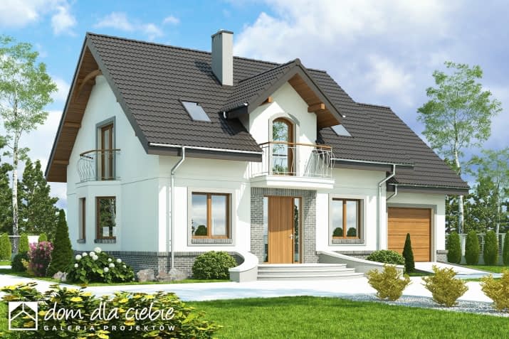 Dom Dla Ciebie 3 A2 z garażem - wizualizacja 2