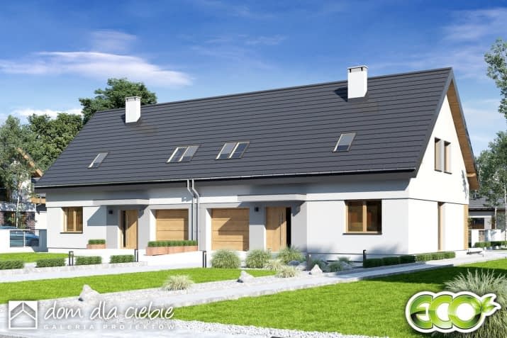 Igor A1-BL z garażem - wizualizacja 2