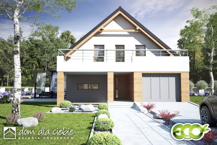 Nowalia A1 z garażem - wizualizacja 2