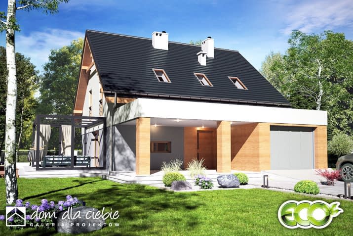 Nowalia II A1 z garażem - wizualizacja 2