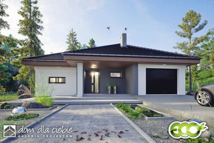 Melisa III z garażem - wizualizacja 2