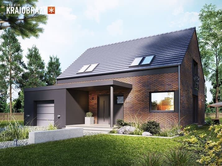 Seszele z garażem - wizualizacja 2