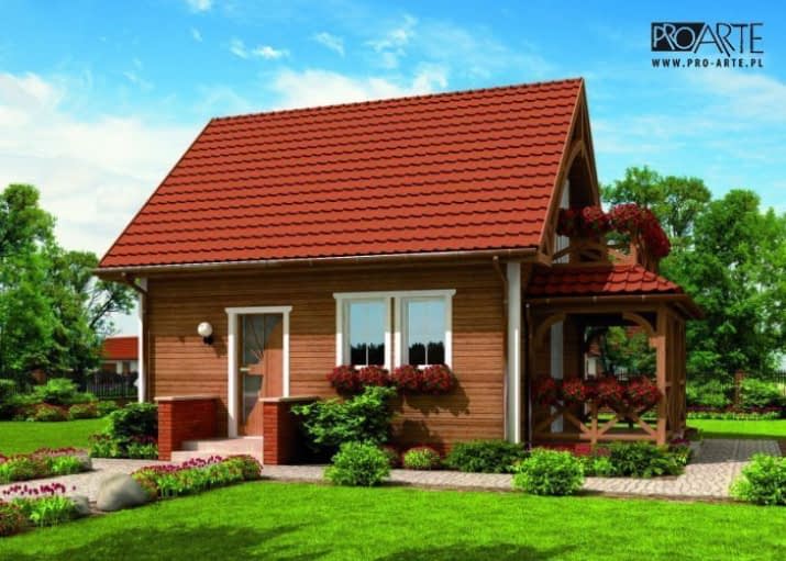 ORLEAN 2 dom letniskowy z poddaszem - wizualizacja 2