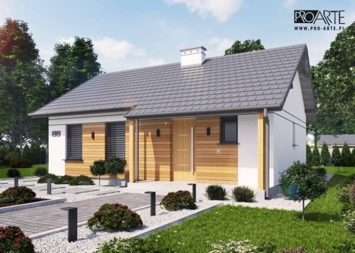PEGO dom letniskowy szkielet drewniany - wizualizacja 2
