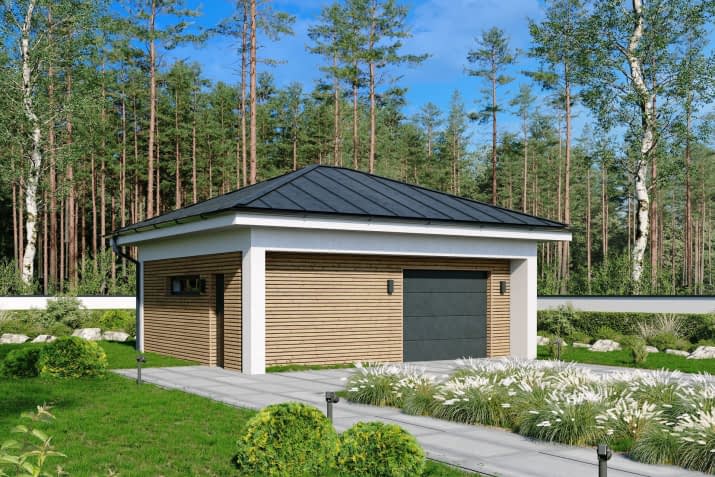 BK-45 BUDYNEK GOSPODARCZY - wizualizacja 2