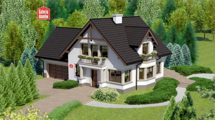 Dom przy Przyjaznej 2 - wizualizacja 2