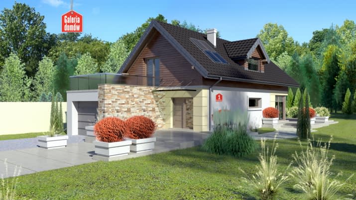 Dom przy Kolorowej - wizualizacja 2