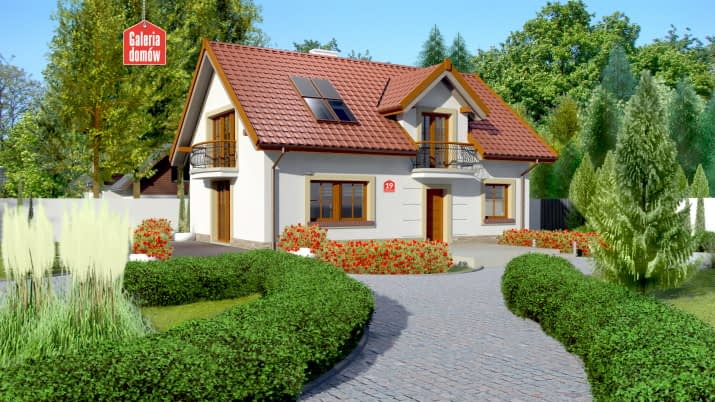 Dom przy Alabastrowej 19 - wizualizacja 2