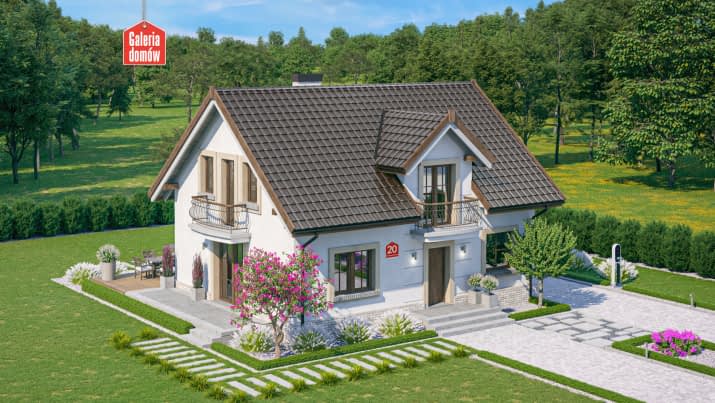 Dom przy Alabastrowej 20 - wizualizacja 2