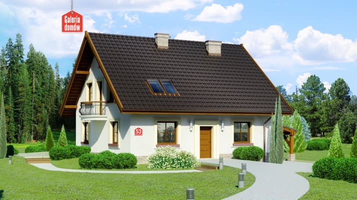 Dom przy Cyprysowej 53 - wizualizacja 2