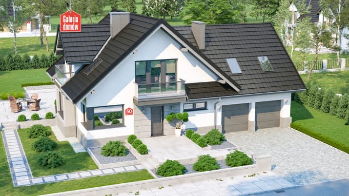 Dom przy Cyprysowej 50 - wizualizacja 2