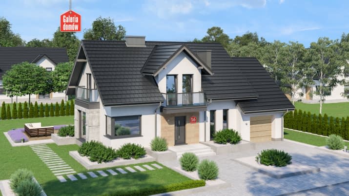 Dom przy Modrzewiowej 16 - wizualizacja 2