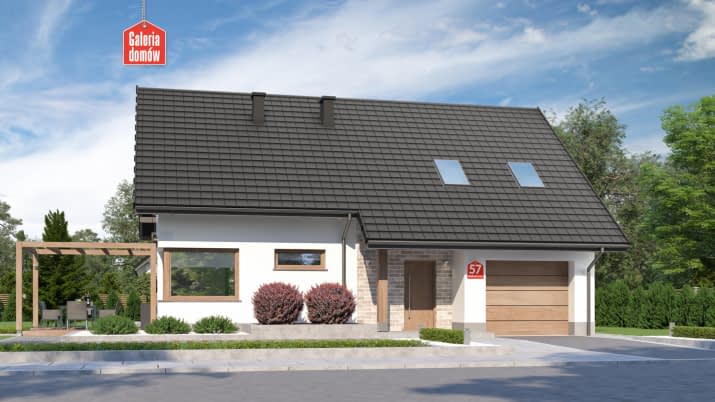 Dom przy Alabastrowej 57 - wizualizacja 2