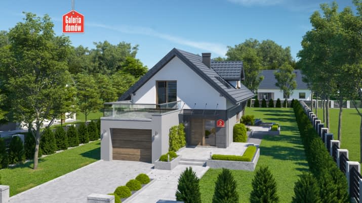 Dom przy Kolorowej 2 - wizualizacja 2