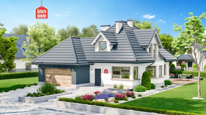 Dom przy Sielskiej 11 - wizualizacja 2