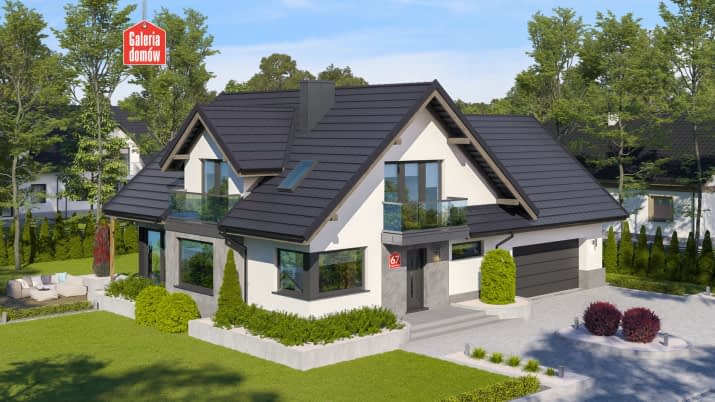 Dom przy Cyprysowej 67 - wizualizacja 2