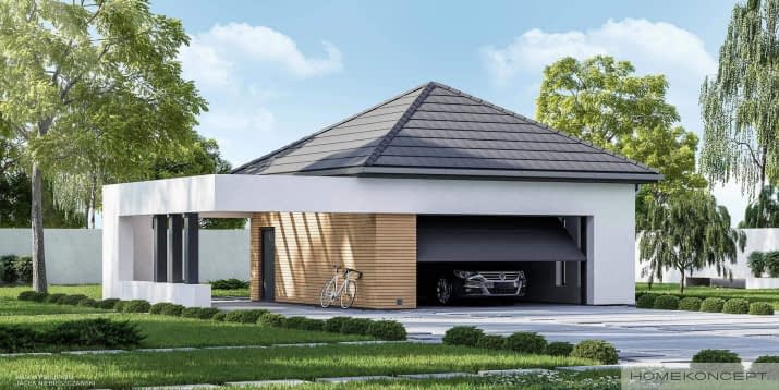 Garaż HOMEKONCEPT G 01 - wizualizacja 2
