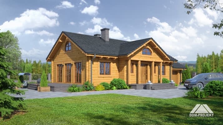 chmielów dw z garażem - wizualizacja 2