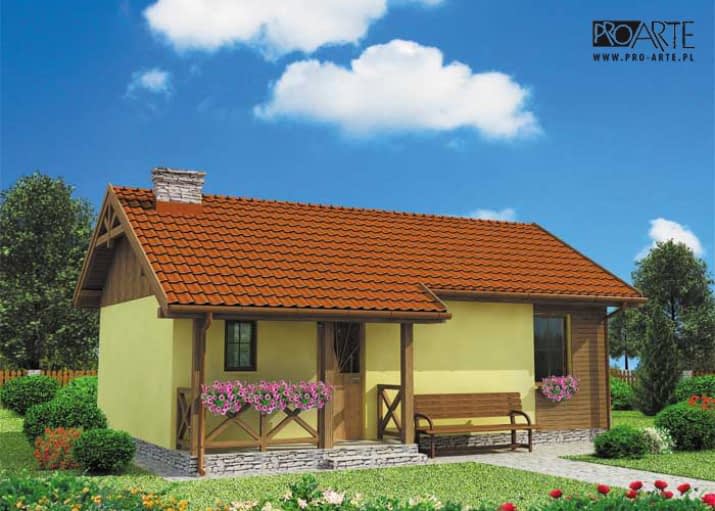 FLORENCJA dom letniskowy - wizualizacja 2